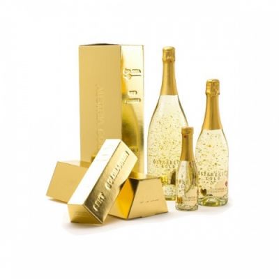 Vin spumant cu foite de aur  + cutie Osterreich Gold 23 k
